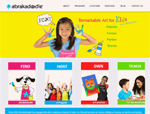 Tablet Screenshot of abrakadoodle.com